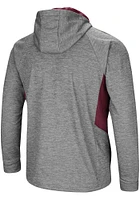 Colosseum Texas A&M Aggies Mens Grey All Them Teeth Long Sleeve Zip