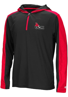 Colosseum Central Missouri Mules Youth Black Helisking Long Sleeve Quarter Zip Shirt