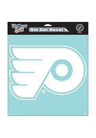 Philadelphia Flyers 8x8 White Auto Decal - White