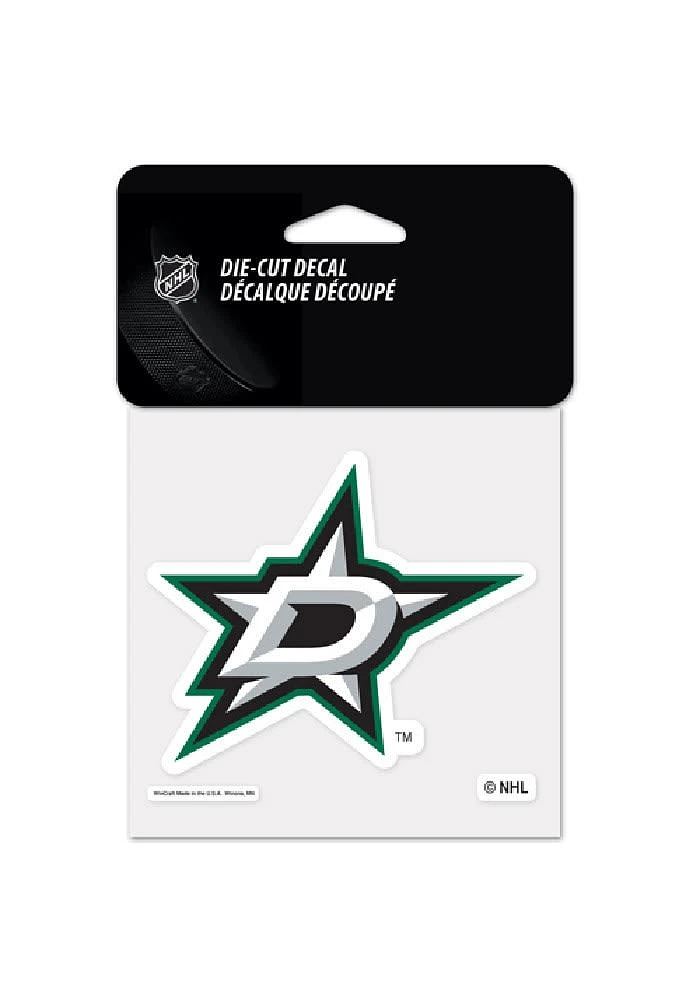 Dallas Stars 4x4 full color Auto Decal - Green
