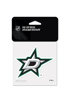 Dallas Stars 4x4 full color Auto Decal - Green