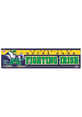 Notre Dame Fighting Irish 3x12 Bumper Sticker - Navy Blue