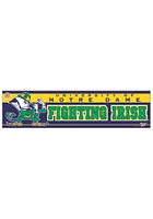 Notre Dame Fighting Irish 3x12 Bumper Sticker - Navy Blue
