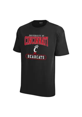 Cincinnati Bearcats Black Number One Wordmark Short Sleeve T Shirt