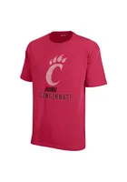 Cincinnati Bearcats Distressed Short Sleeve T Shirt