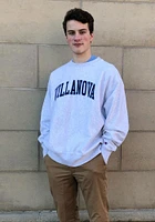 Champion Villanova Wildcats Mens Grey Reverse Weave Long Sleeve Crew Sweatshirt