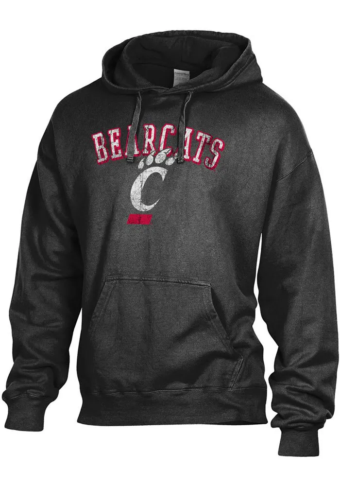 Cincinnati Bearcats Mens Comfort Wash Long Sleeve Hoodie