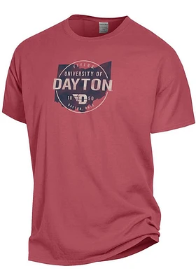 Dayton Flyers Red Comfort Wash Short Sleeve T Shirt