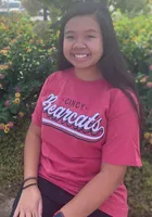 Cincinnati Bearcats Womens Red Comfort Wash Retro Script Short Sleeve T-Shirt