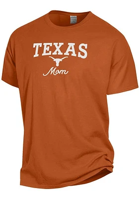 Texas Longhorns Womens Burnt Orange Mom Short Sleeve T-Shirt
