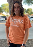 Texas Longhorns Womens Burnt Orange Grandma Short Sleeve T-Shirt