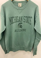 Michigan State Spartans Mens Green Alumni Long Sleeve Crew Sweatshirt