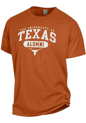 Texas Longhorns Burnt Orange Outlined Alumni Short Sleeve T Shirt