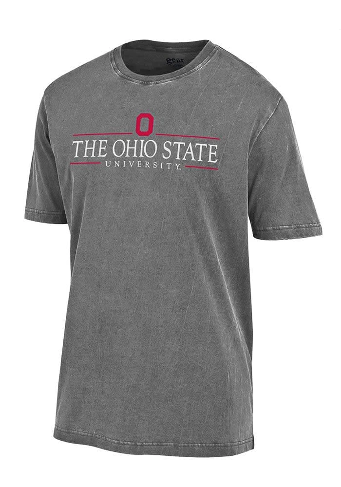 Ohio State Buckeyes Grey University Short Sleeve T Shirt