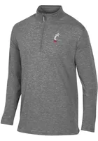 Cincinnati Bearcats Mens Black Fireside Long Sleeve Qtr Zip Pullover