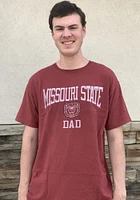 Missouri State Bears Maroon Comfort Wash Dad Short Sleeve T Shirt