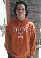 Texas Longhorns Mens Burnt Orange Comfort Wash Dad Long Sleeve Hoodie