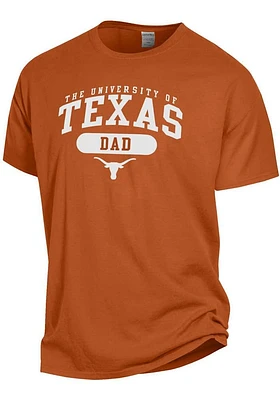 Texas Longhorns Burnt Orange Script Comfort Wash Dad Short Sleeve T Shirt