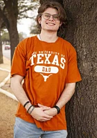 Texas Longhorns Burnt Orange Script Comfort Wash Dad Short Sleeve T Shirt