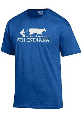 Indiana Blue Ski Short Sleeve T Shirt