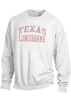 Texas Longhorns Womens White Classic Crew Sweatshirt