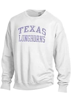 Texas Longhorns Womens White Classic Style Crew Sweatshirt