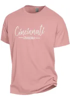 Cincinnati Bearcats Womens Pink Script Grandma Short Sleeve T-Shirt