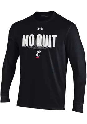 Under Armour Cincinnati Bearcats Black Shooter Long Sleeve T Shirt