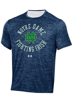 Under Armour Notre Dame Fighting Irish Navy Blue Gameday Tech Twist Short Sleeve T Shirt