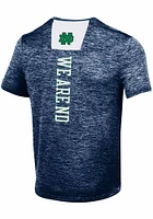 Under Armour Notre Dame Fighting Irish Navy Blue Gameday Tech Twist Short Sleeve T Shirt