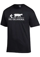 Oklahoma Black Ski Graphic Short Sleeve T Shirt