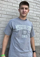 Missouri State Bears Grey Comfort Wash Dad Short Sleeve T Shirt