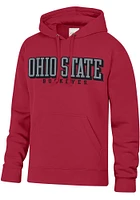 Ohio State Buckeyes Mens Red Big Cotton Long Sleeve Hoodie