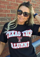 Texas Tech Red Raiders Black Contrasting Alumni Short Sleeve T Shirt