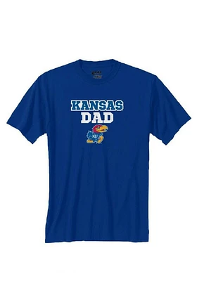 Kansas Jayhawks Blue Dad Short Sleeve T Shirt