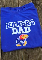 Kansas Jayhawks Blue Dad Short Sleeve T Shirt
