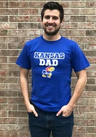 Kansas Jayhawks Blue Dad Short Sleeve T Shirt