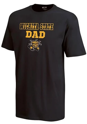Wichita State Shockers Black Bold Dad Short Sleeve T Shirt