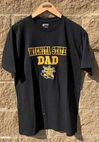Wichita State Shockers Black Bold Dad Short Sleeve T Shirt