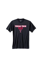 Texas Tech Red Raiders Black Condensed Dad Short Sleeve T Shirt