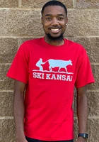 Kansas Red Ski Short Sleeve T Shirt