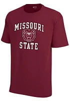 Missouri State Bears Maroon Number One Short Sleeve T Shirt