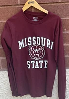 Missouri State Bears Maroon Number One Long Sleeve T Shirt