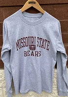 Missouri State Bears Grey Number One Long Sleeve T Shirt