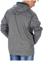 Zubaz Philadelphia Eagles Mens Grey Static Long Sleeve Hoodie