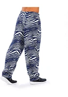 Zubaz Dallas Cowboys Mens Navy Blue Traditional Three Color Zebra Sleep Pants