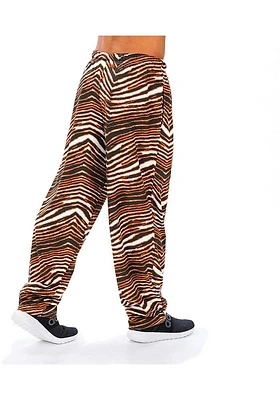 Cincinnati Bengals Mens Orange CVC Zebra Sleep Pants