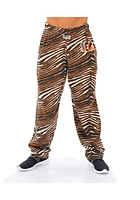 Cincinnati Bengals Mens Orange CVC Zebra Sleep Pants