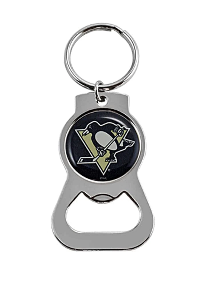 Pittsburgh Penguins Bottle Opener Design Keychain - Black