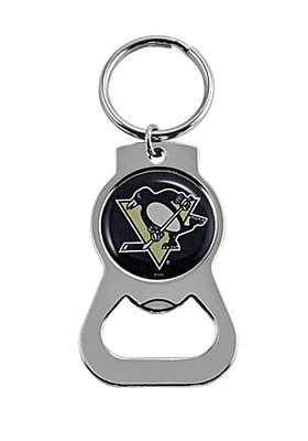 Pittsburgh Penguins Bottle Opener Design Keychain - Black